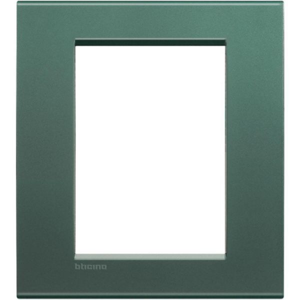 Square cover plate 3+3 modules - park