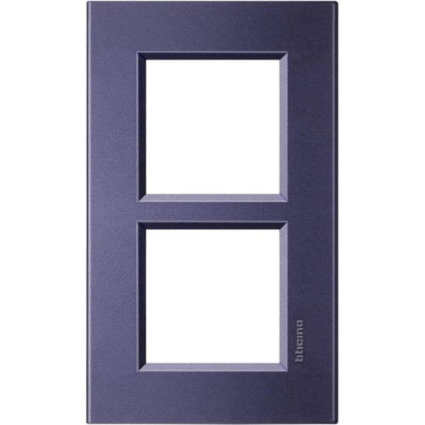 Square cover plate 2x2P 57mm club