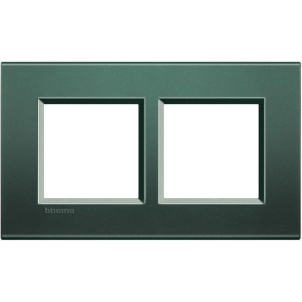 Square cover plate 2x2P 57mm park