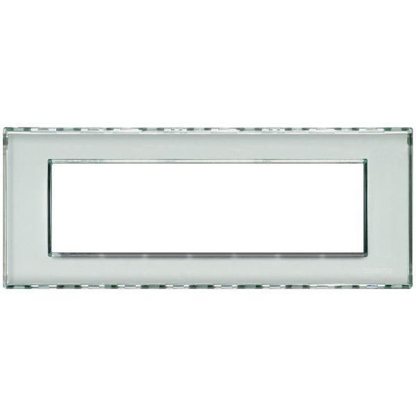 Cover plate 7 modules kristall transparent customizable - for balancing devices  - material: technopolymer