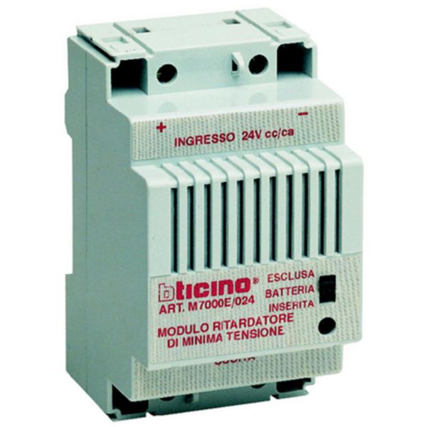 Emergency module for undervoltage releases items M4MEV, M5MEV - Vn= 24Vac