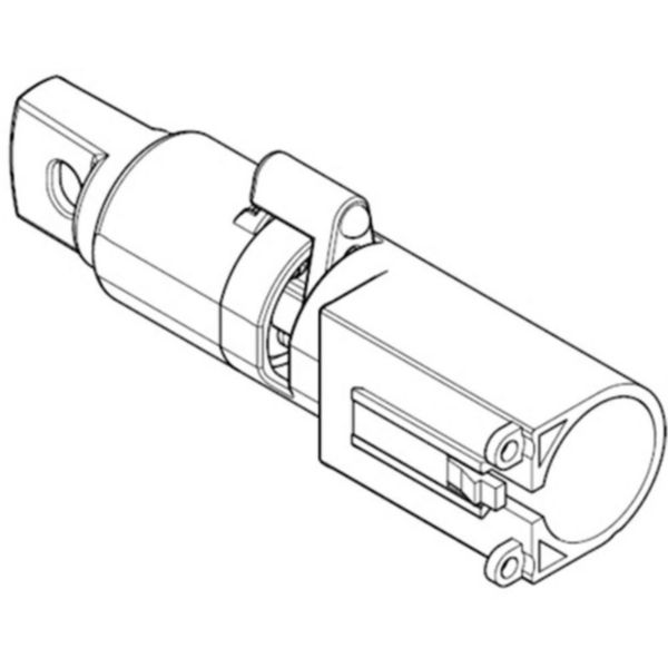 Padlock block for plug-in and draw-out bases for M1 160 and M2 250