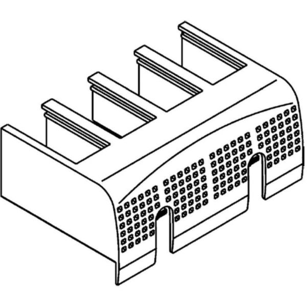 Terminal cover M1 160 version 4P with rear terminals