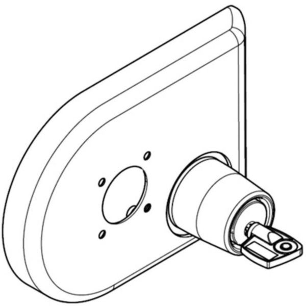 Keylock type Profalux for rotary handles item M7R05 and M7R06 (vary-depth)