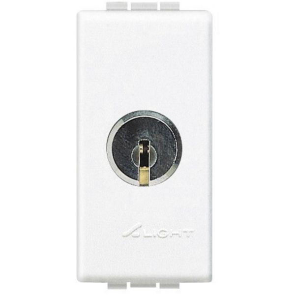 2-way switch 1P 16A 250 Vac with removable key in ON and OFF position - key for every device
