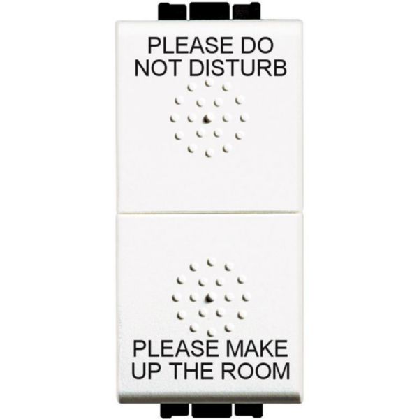 Changeover switch 1P 16A - 250Vac  -  “PLEASE DO NOT DISTURB” and “PLEASE MAKE UP THE ROOM”.
