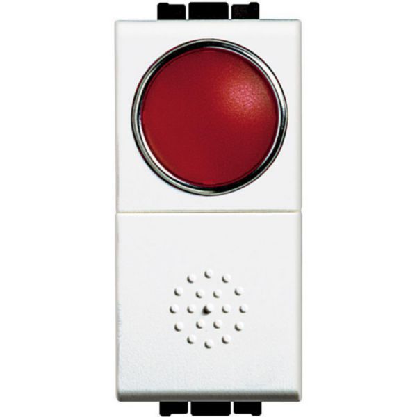 Pushbutton 1P - NO + lamp carrier red 10A