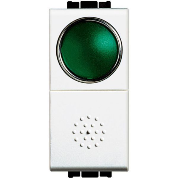 Pushbutton 1P - NO + lamp carrier green 10A