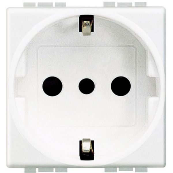 Socket P30 2P+T 16A 250 Vac - German standard and Plugs 10A with pins aligned