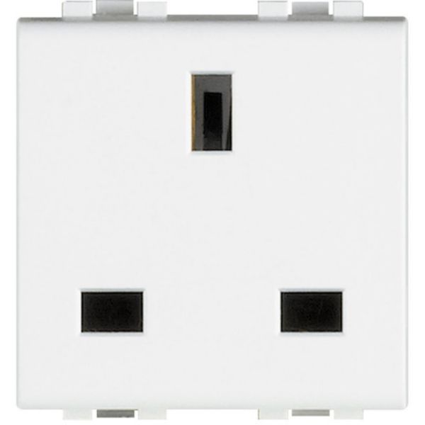 Socket modular 2P+T 13A 250 Vac British standard