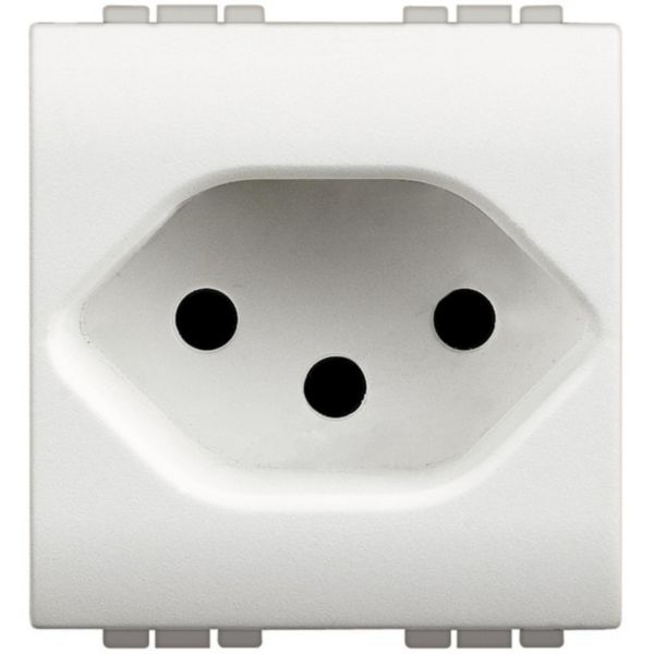 Socket 2P+T 10A 250 Vac - standard Switzerland type 14