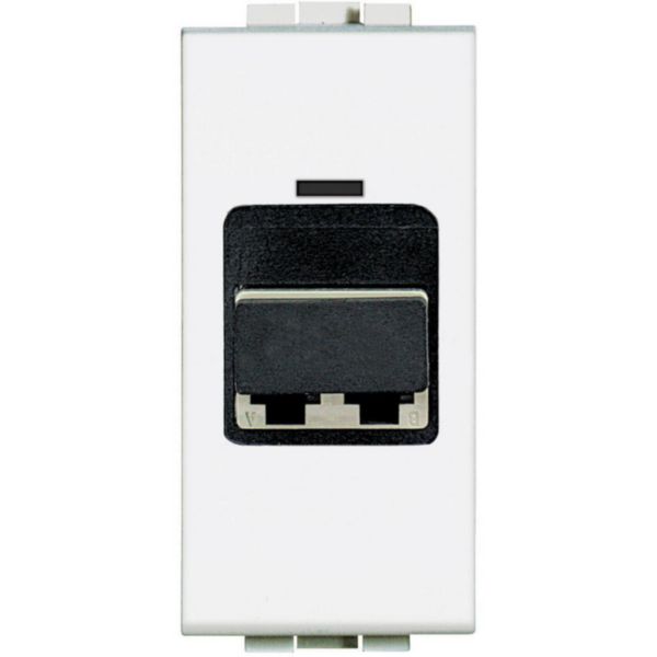 Coupling connector for optical fiber - LC cable socket - duplex