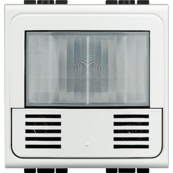 KNX PIR Green Switch, IP20 protection index. With on-board pushbutton, ideal for installation in passage areas