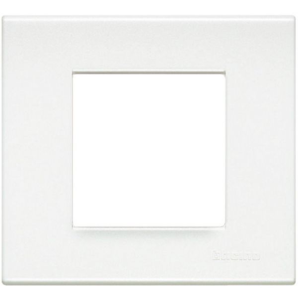 2 module cover plate - Light White
