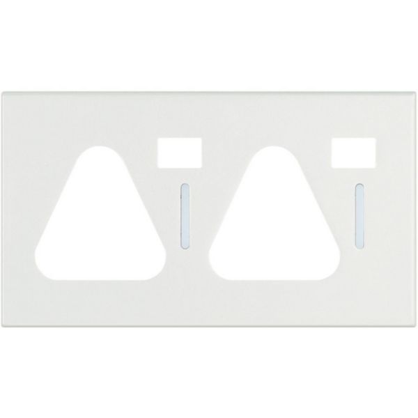 2 gang cover plate - Light White (for items N4152, NT5152)