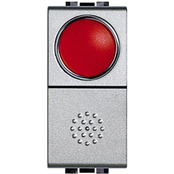 Pushbutton with lamp carrier red