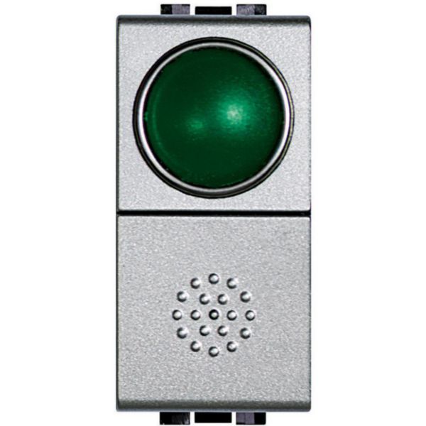 Pushbutton with lamp carrier green
