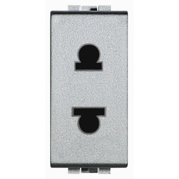 Socket 2P 16A 127/250 Vac - euroamerican standard - shielded tulip contacts