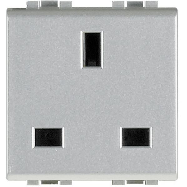 Socket modular 2P+T 13A 250 Vac British standard