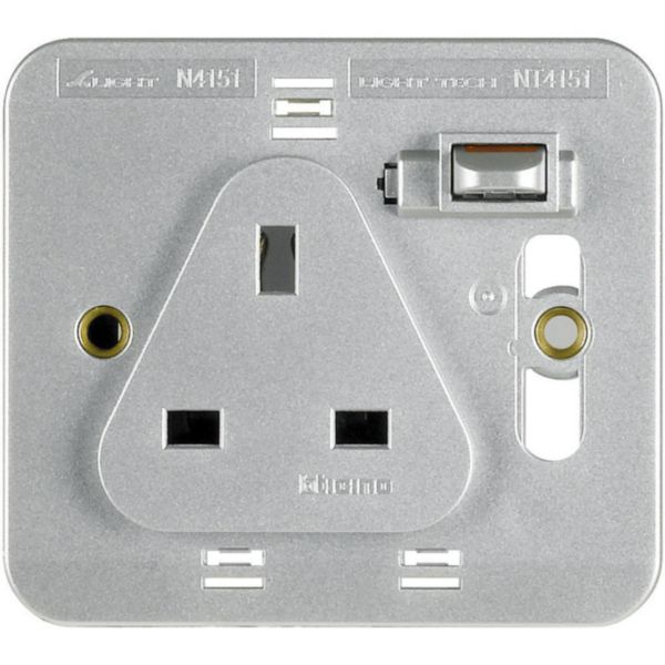 socket outlet - 1 gang DP double earth 13 AMP