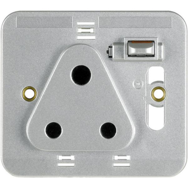 Socket outlet - 1 gang DP round pin 15 AMP