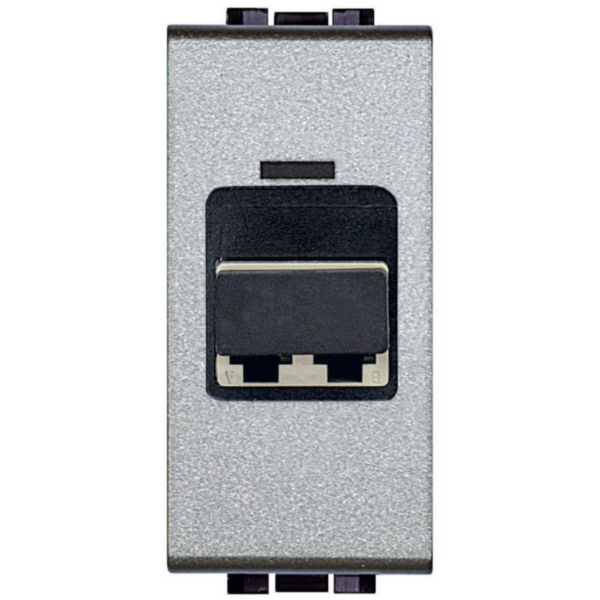 Coupling connector for optical fiber - LC cable socket - duplex