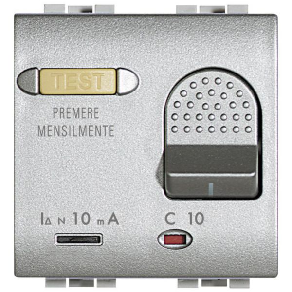Salvavita thermal magnetic circuit breaker with earth leakage protection - 10A 230Vac Icn 3kA
