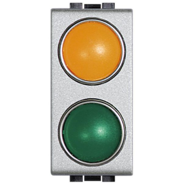 Double lamp carrier 1 orange + 1 green
