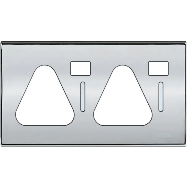 2 gang cover plate - Chrome (for items N4152, NT5152)