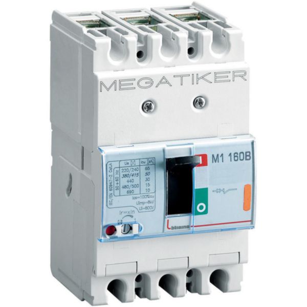 M1 160B - thermal-magnetic Mccb 3P - Icu= 25kA - In= 16A