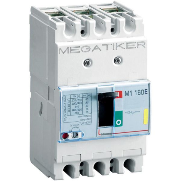 M1 160E - thermal-magnetic Mccb 3P - Icu= 16kA - In= 63A