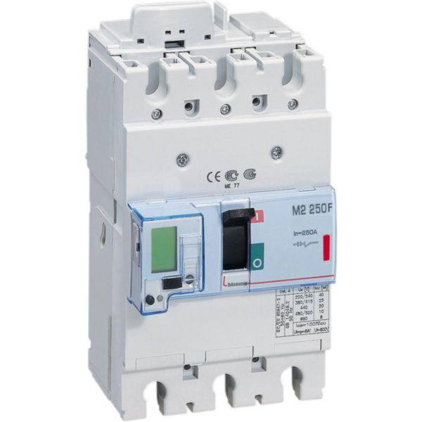 M2 250F - electronic Mccb with measure functions 3P - Icu= 36kA - In= 250A