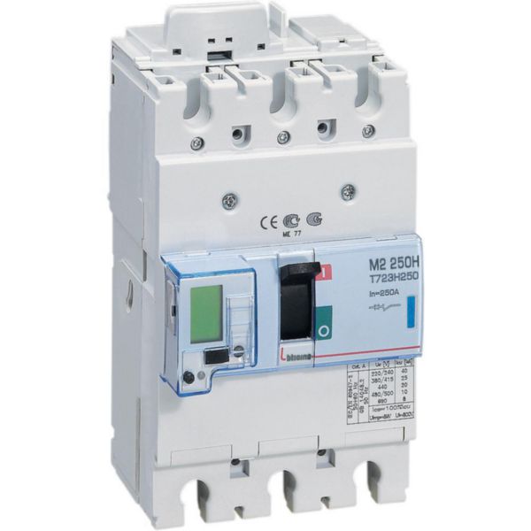 M2 250H - electronic Mccb 3P - Icu= 70kA - In= 100A