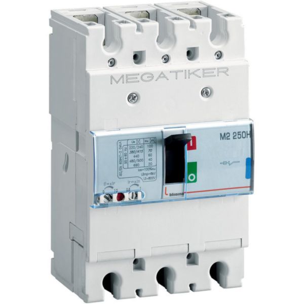 M2 250H - thermal-magnetic Mccb 3P - Icu= 70kA - In= 160A