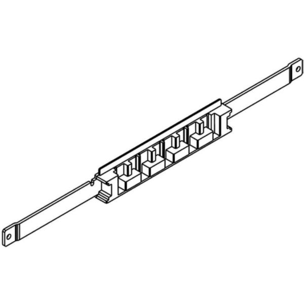 Busbar holder (bottom/head) for 4 busbars installed on FONDOATTIVO