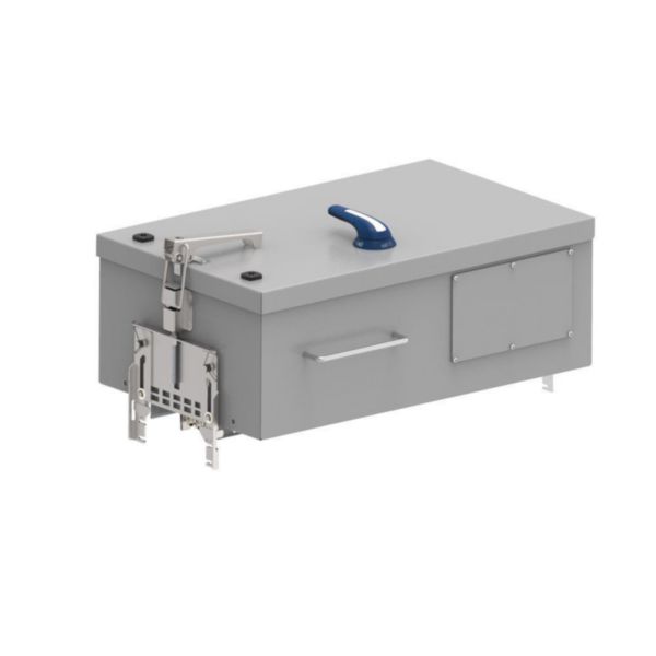Metallic tap-off box with AC23 disconnectors and fuse-carrier - In= 250A