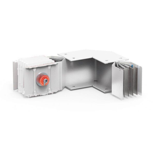 Horizontal elbow XCP-HP (Al). Right Type 1 special - In= 1600A
