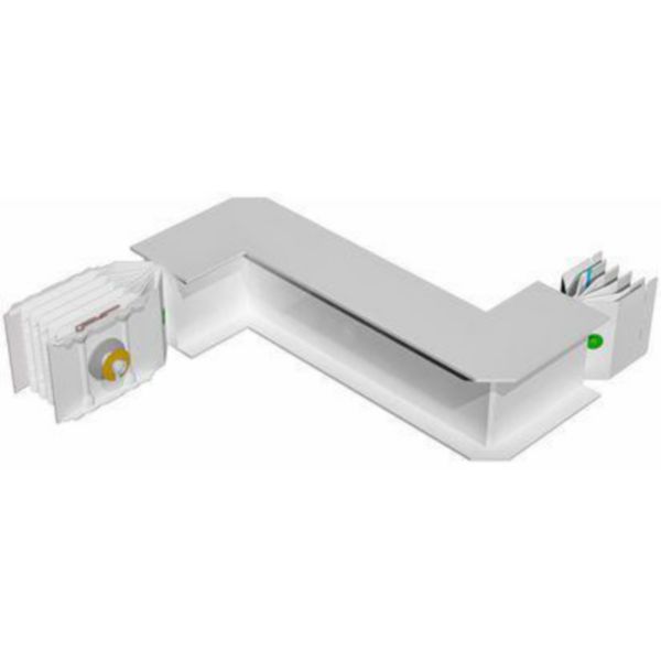 Double horizontal elbow XCP-HP (Al). Right Type 1 - In= 1000A