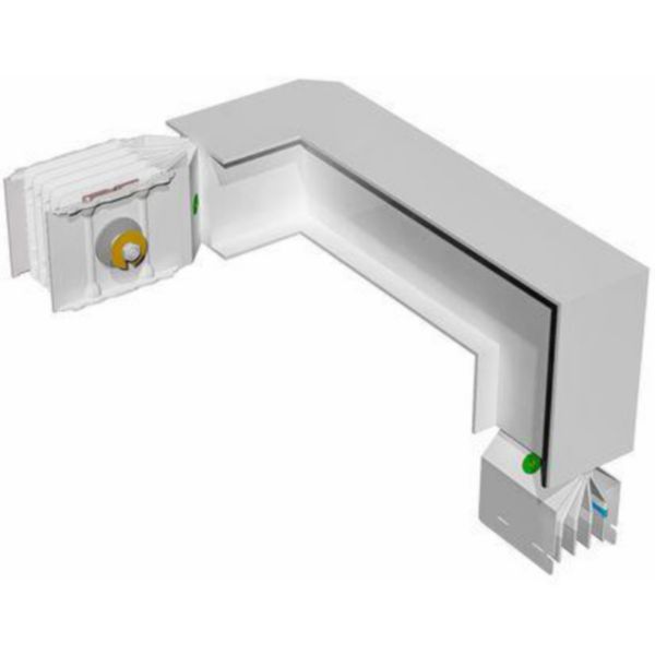 Double horizontal and vertical elbow XCP-HP (Al). Type 1 - In= 1000A