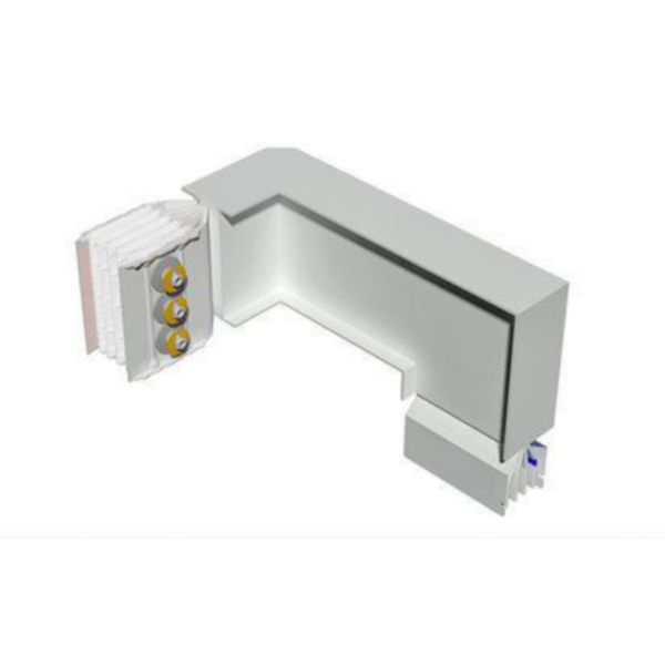 Double horizontal and vertical elbow XCP-HP (Al). Type 1 - In= 1600A