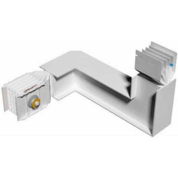 Double horizontal and vertical elbow XCP-HP (Al). Type 2 - In= 1250A