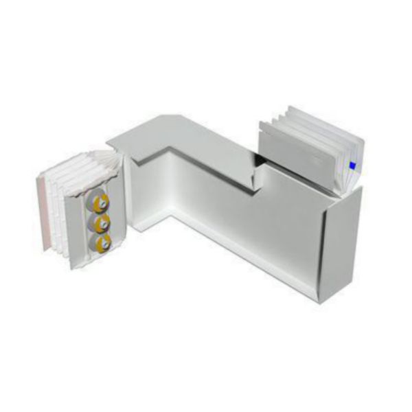 Double horizontal and vertical elbow XCP-HP (Al). Type 2 - In= 1600A