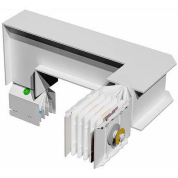 Double horizontal and vertical elbow XCP-HP (Al). Type 3 - In= 630A