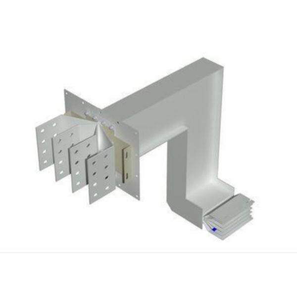 Exit bars element + vertical and horizontal elbow XCP-HP (Al). Type 1 - In= 1600A