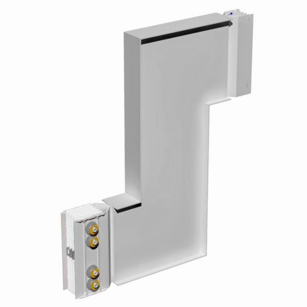Double vertical elbow XCP-HP (Al). Left Type 1 - In= 2500A