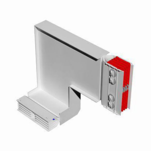 Double vertical and horizontal elbow XCP-HP (Al). Type 2 - In= 2500A