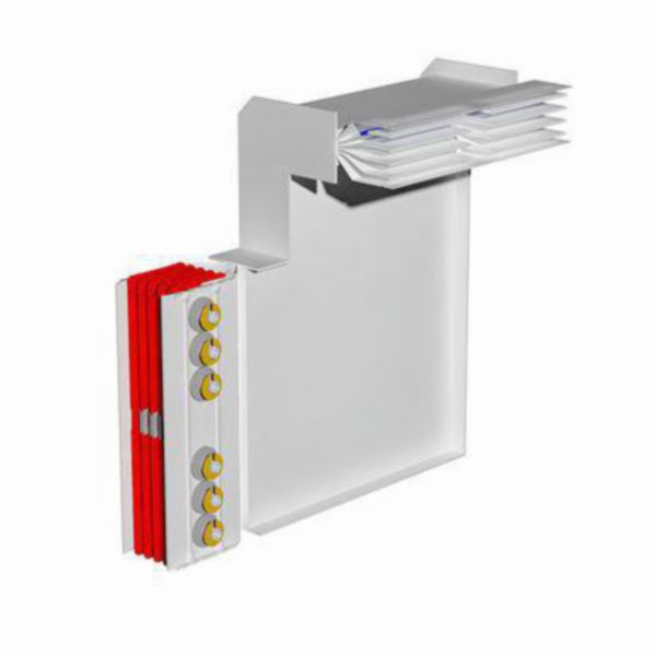 Double vertical and horizontal elbow XCP-HP (Al). Type 3 - In= 3200A