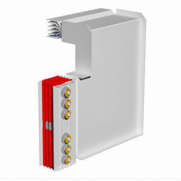 Double vertical and horizontal elbow XCP-HP (Al). Type 4 - In= 4000A