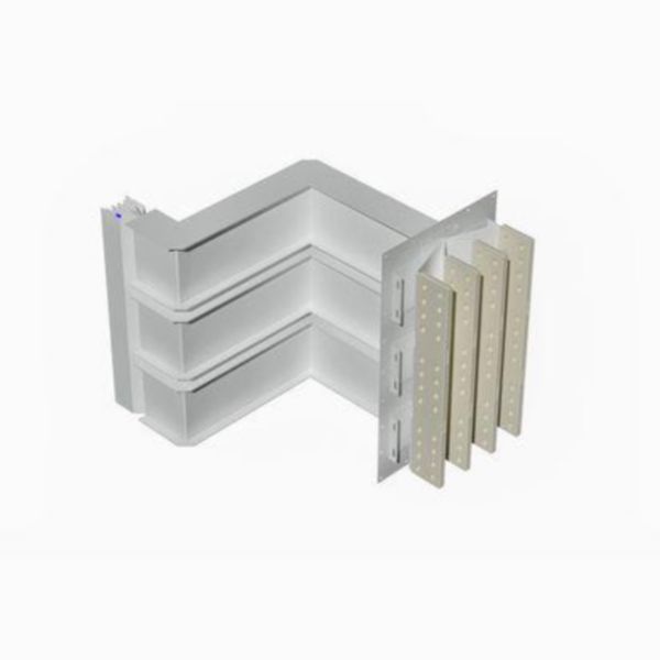Exit bars element + double horizontal elbow XCP-HP (Al). Type 2 - In= 5000A
