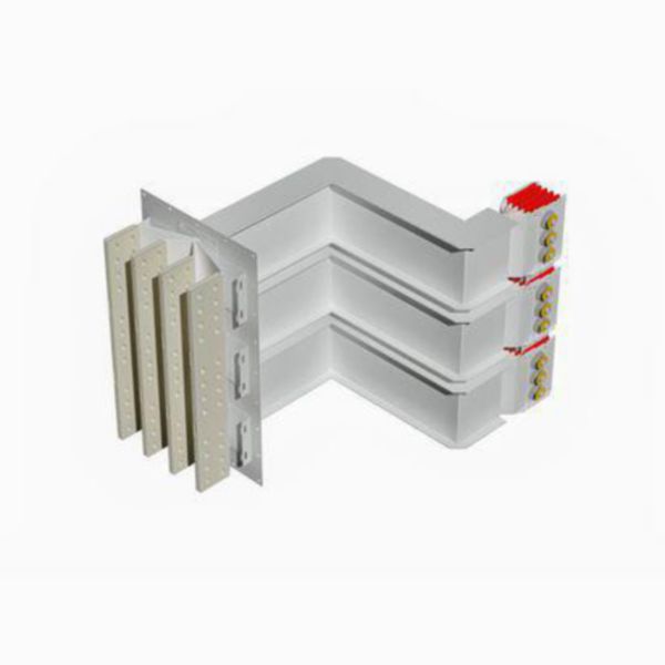 Exit bars element + double horizontal elbow XCP-HP (Al). Type 4 - In= 5000A